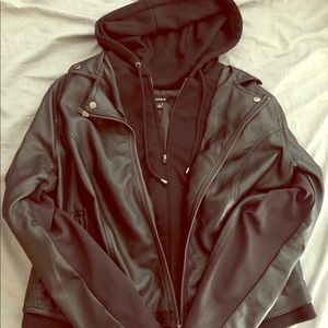 Women’s Torrid Faux Leather Hooded Moto Jacket